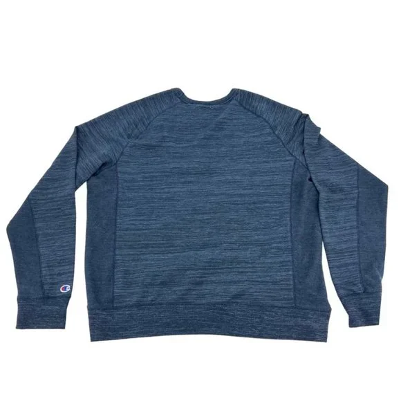 Champion | Men's Crewneck Sweater | Blue Heather | Size XXLarge - Picture 2 of 3